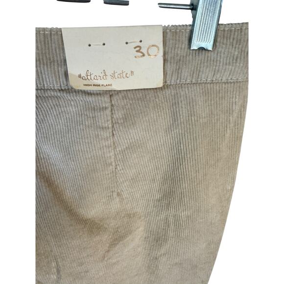 ALTAR'D STATE NWT High Rise Flare Corduroy Pants Beige Size 30 Hippie Fall - Picture 6 of 8